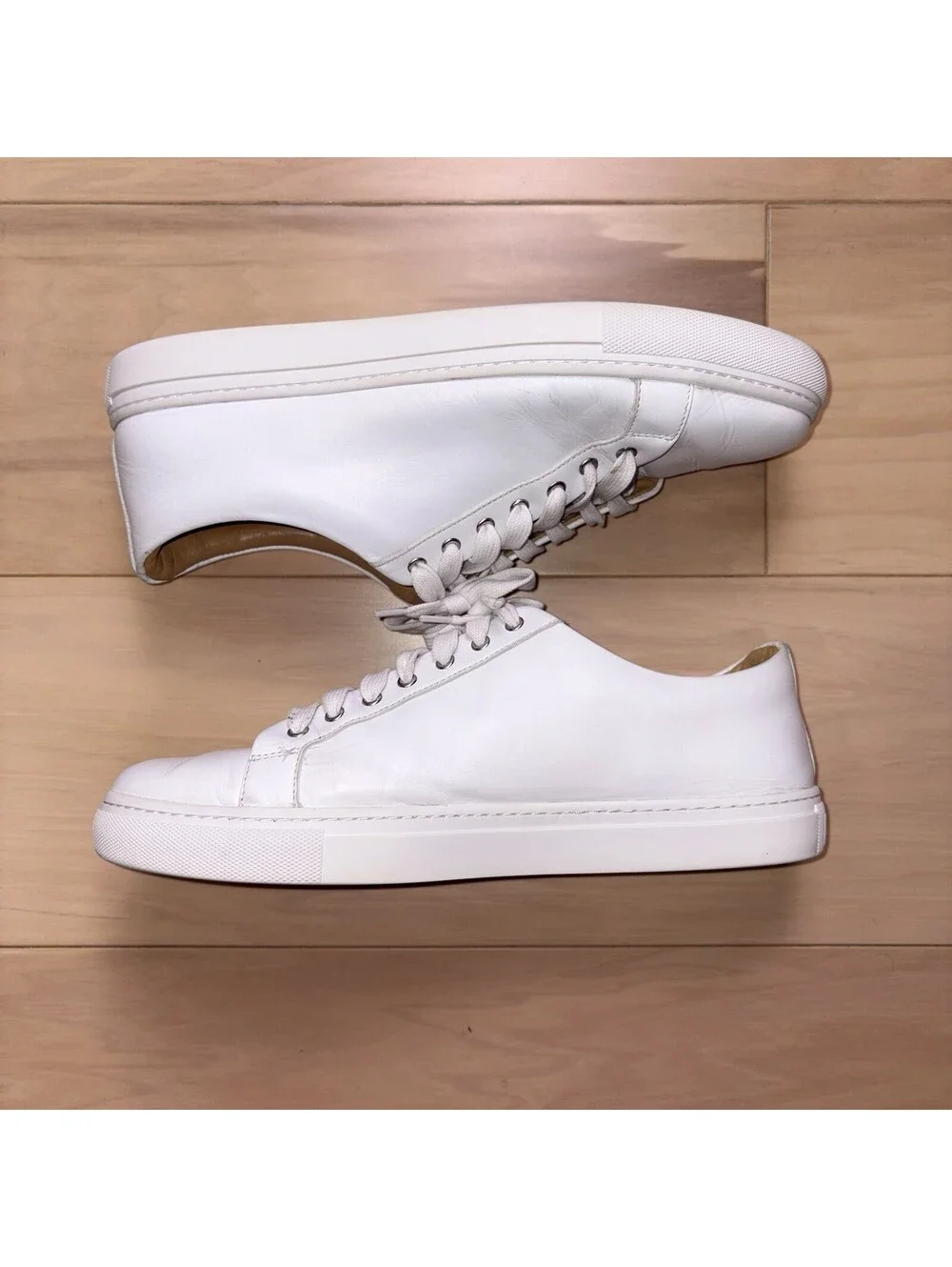 Thursday Everyday Men’s 11.5 White Leather Low Top Casual Sneakers Portugal